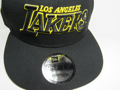 GORRA PLANA NEW ERA LAKERS BLACK YELLOW SNAPBACK
