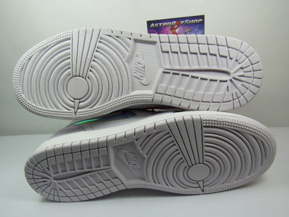 JORDAN 1 MID KIDS BARELY GRAPE IRIDESCENT EN CAJA (25 MEX)