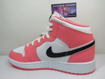 JORDAN 1 MID KIDS PINK GAZE EN CAJA