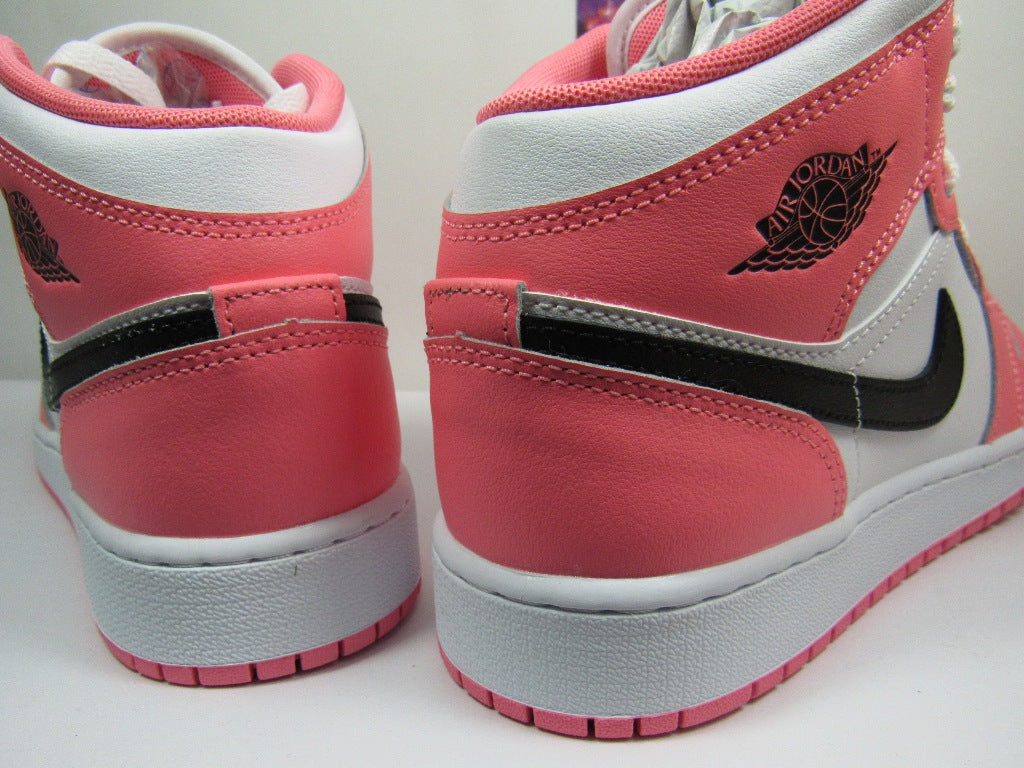 JORDAN 1 MID KIDS PINK GAZE EN CAJA