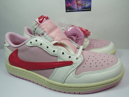 JORDAN 1 LOW X TRAVIS SCOTT TROPICAL PINK EN CAJA