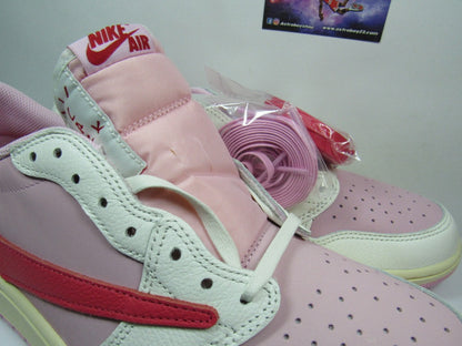 JORDAN 1 LOW X TRAVIS SCOTT TROPICAL PINK EN CAJA