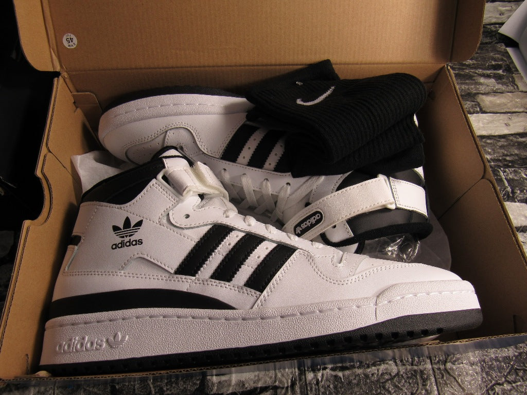 ADIDAS FORUM MID WHITE & BLACK EN CAJA (29 MEX)