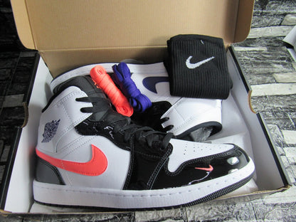 JORDAN 1 MID MISMATCH PATENT EN CAJA (30 MEX)