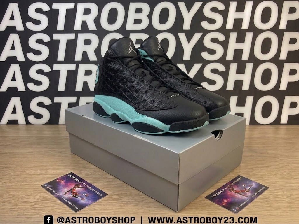 JORDAN 13 ISLAND GREEN EN CAJA