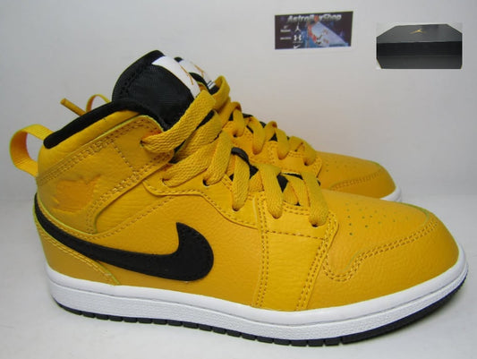 JORDAN 1 MID PS GOLD (19 CM) EN CAJA