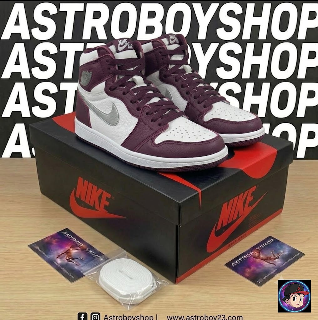 JORDAN 1 HIGH BORDEAUX EN CAJA