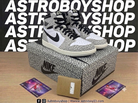 JORDAN 1 HIGH WHITE CEMENT EN CAJA