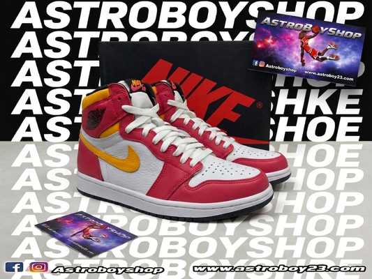 JORDAN 1 HIGH FUSION RED EN CAJA CON 3 ENTRA LACES