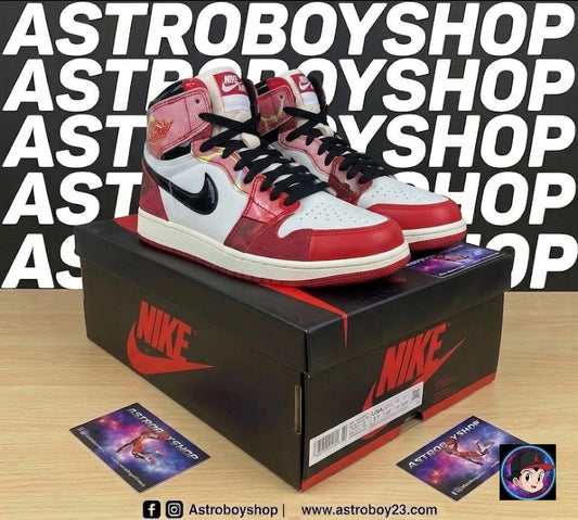 JORDAN 1 HIGH SPIDER VERSE GLOW IN THE DARK EN CAJA