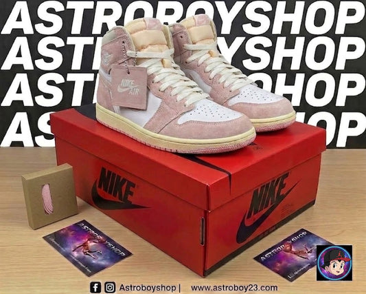 JORDAN 1 HIG (W) WASHED PINK EN CAJA CON EXTRA LACES
