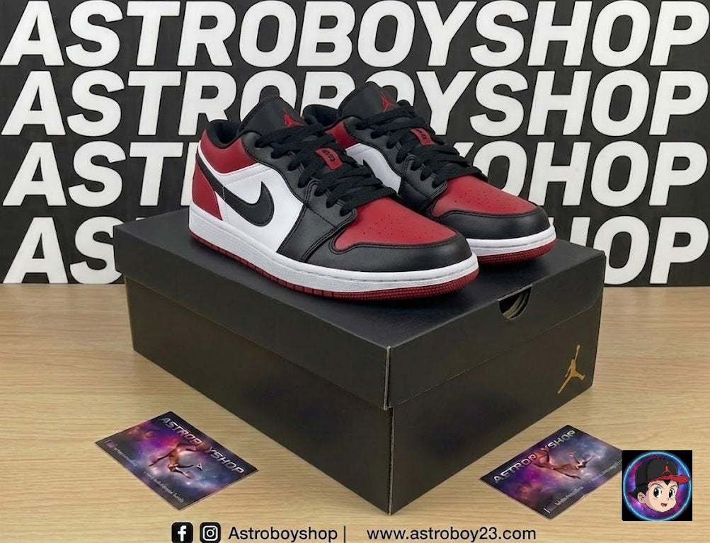 JORDAN 1 LOW BRED TOE EN CAJA