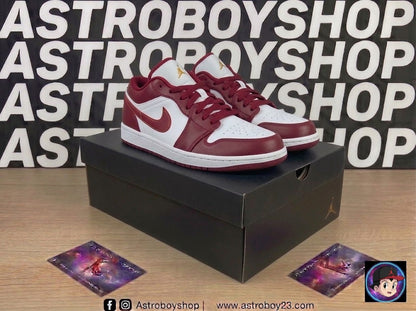 JORDAN 1 LOW CARDINAL RED EN CAJA