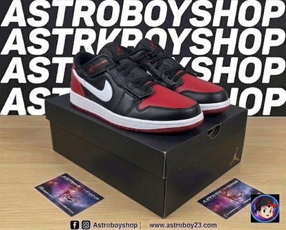 JORDAN 1 LOW FLYEASE BLACK GYM RED EN CAJA oferta