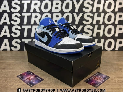 JORDAN 1 LOW RACER BLUE EDITION EN CAJA