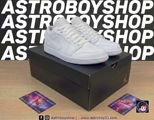 JORDAN 1 LOW TRIPLE WHITE EN CAJA oferta