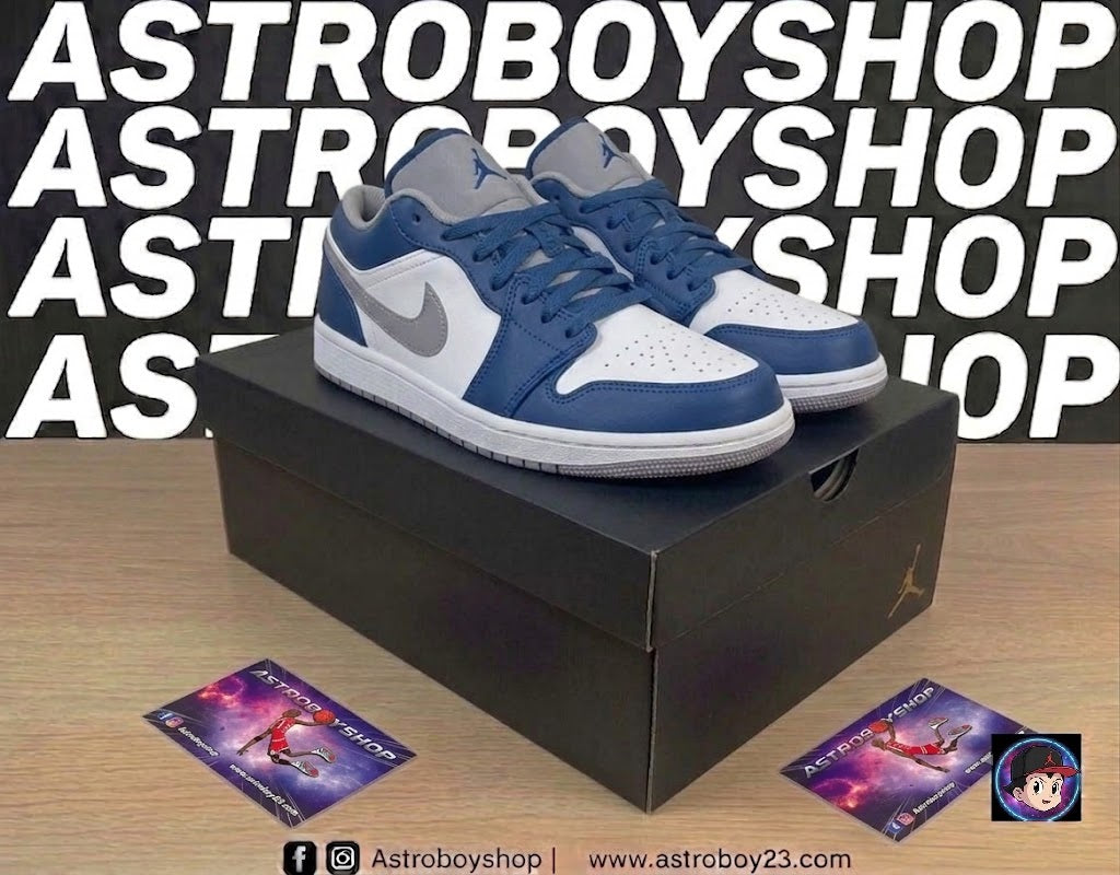 JORDAN 1 LOW TRUE BLUE EN CAJA