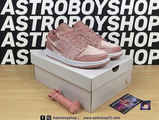 JORDAN 1 LOW "VELVET PINK" EN CAJA CON EXTRA LACES