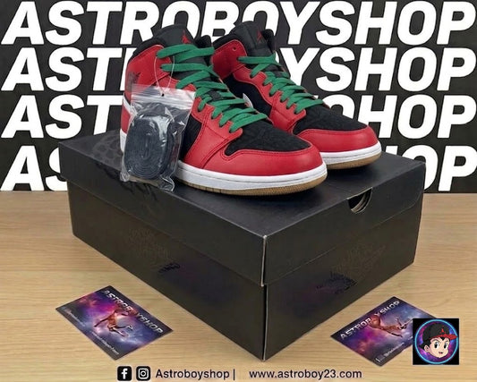 JORDAN 1 MID CHRISTMAST EN CAJA