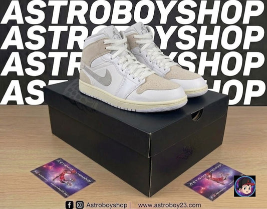 JORDAN 1 MID CRAFT TECH GREY EN CAJA