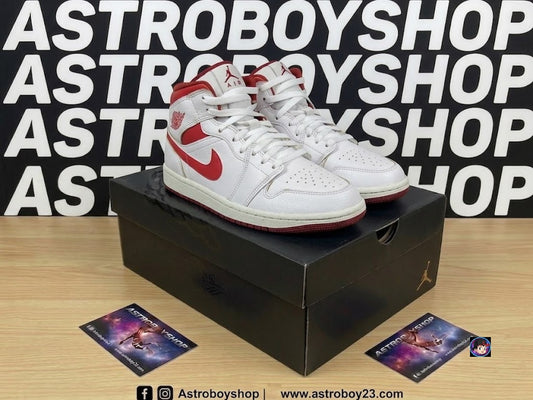 JORDAN 1 MID SE DUNE RED EN CAJA