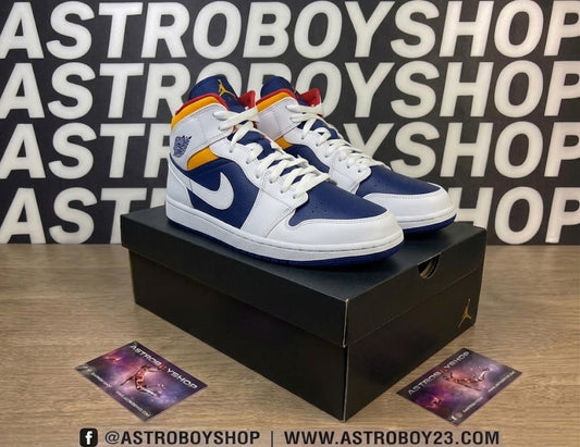 JORDAN 1 MID LASER ORANGE EN CAJA