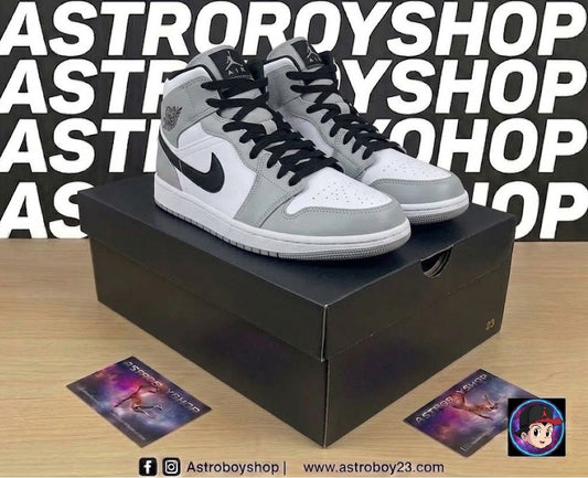 JORDAN 1 MID SMOKE GREY EN CAJA