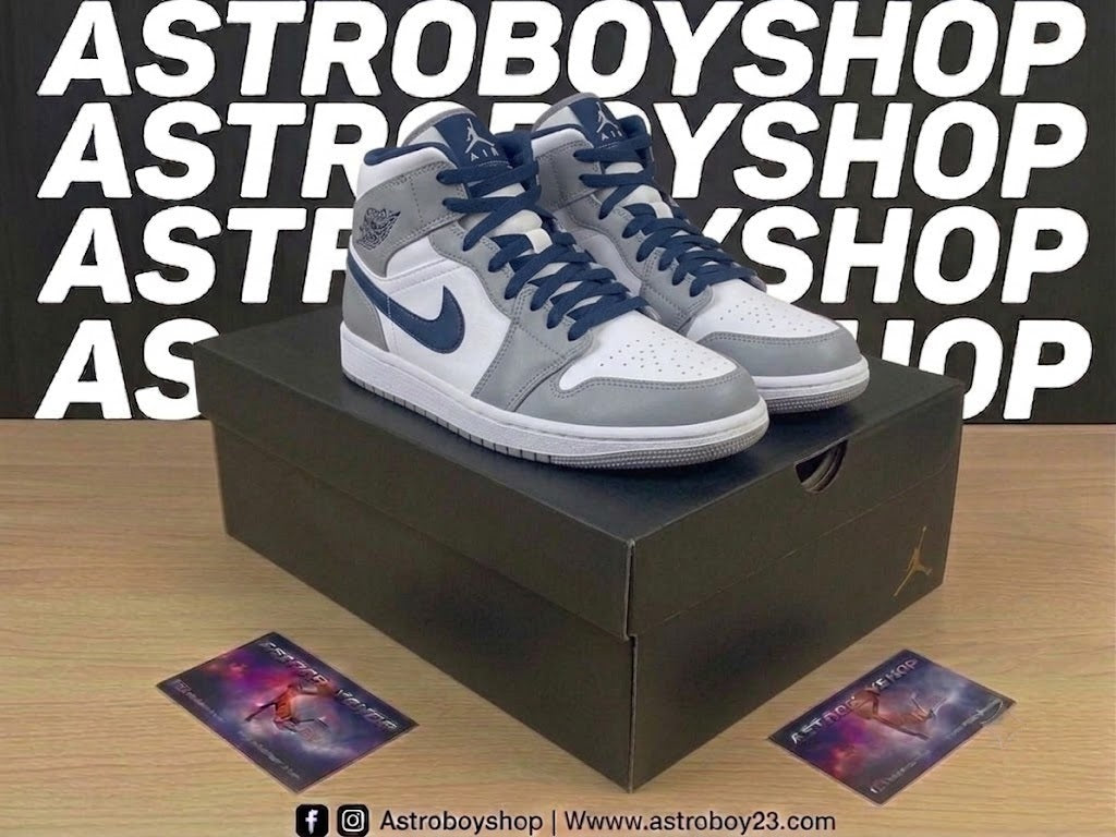 JORDAN 1 MID TRUE BLUE EN CAJA