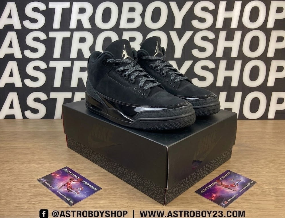 JORDAN 3 BLACK CAT EN CAJA