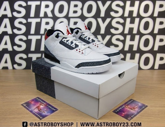 JORDAN 3 DENIM FIRE RED EDITION EN CAJA