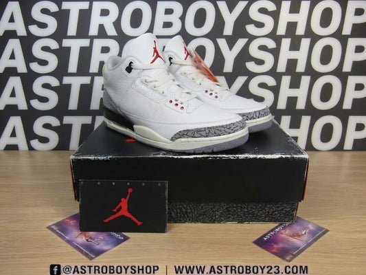 JORDAN 3 WHITE CEMENT REIMAGINED EN CAJA