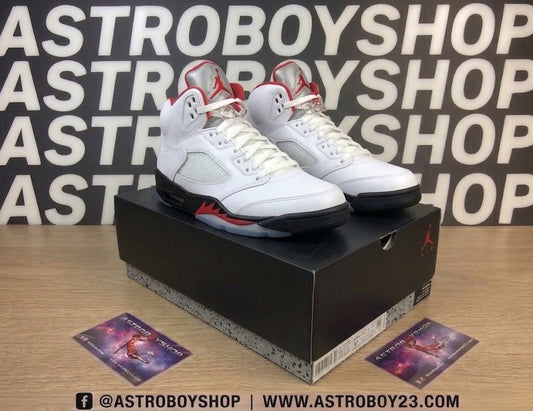 JORDAN 5 FIRE RED REFLECTIVE EN CAJA