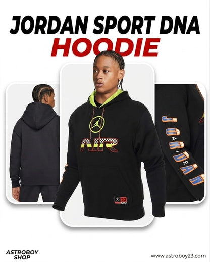 SUDADERA JORDAN SPORT DNA B/YELLOW HBR