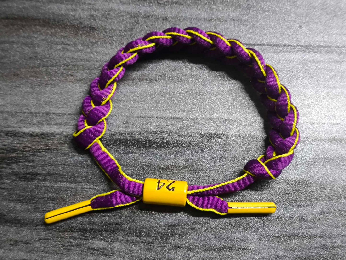 PULSERA KOBE BRYANT PURPLE GOLD AJUSTABLE