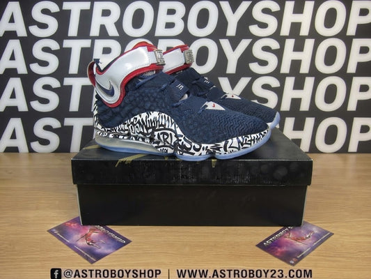 LEBRON 17 GRAFITTI BLUE REMIX EDICION LIMITADA EN CAJA