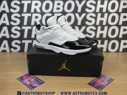 JORDAN STAY LOYALWHIT BLACK DE CHAROL