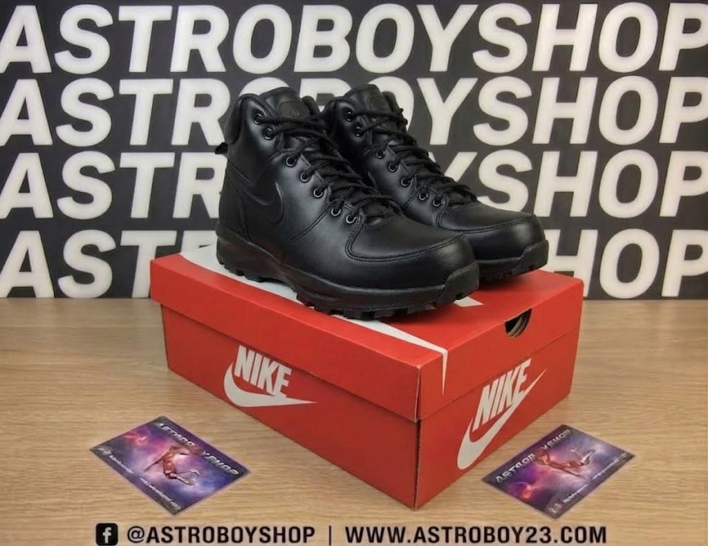 BOTAS NIKE MANOA BLACK LEATHER EN CAJA