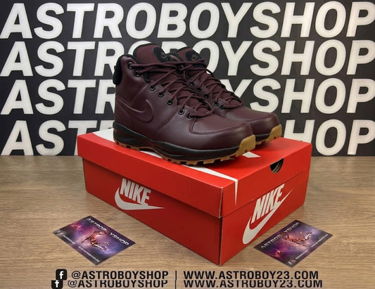 BOTAS NIKE MANOA LEATHER BURGUNDY EN CAJA