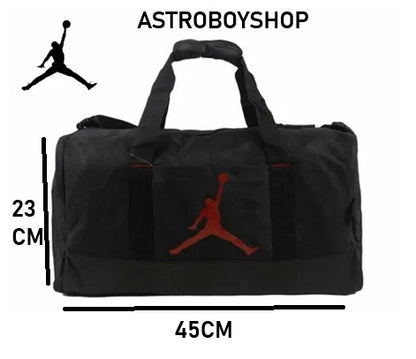 MALETA JORDAN TRAINER DUFFEL BLACK RED MEDIUM