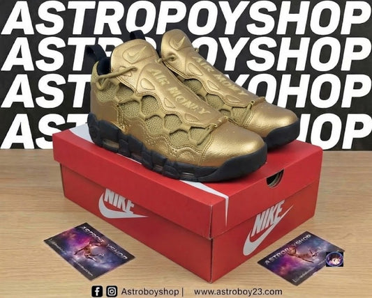 NIKE AIR MONEY GOLD EDITION CON ANTIFASES Y LLAVERO