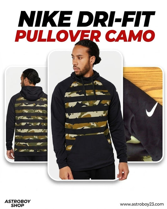 SUDADERA NIKE PULLOVER CAMOUFLAJE DRI-FIT TRAINING