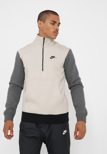 SUDADERA NIKE CLUB HALF ZIP CHARCOAL , CASUAL