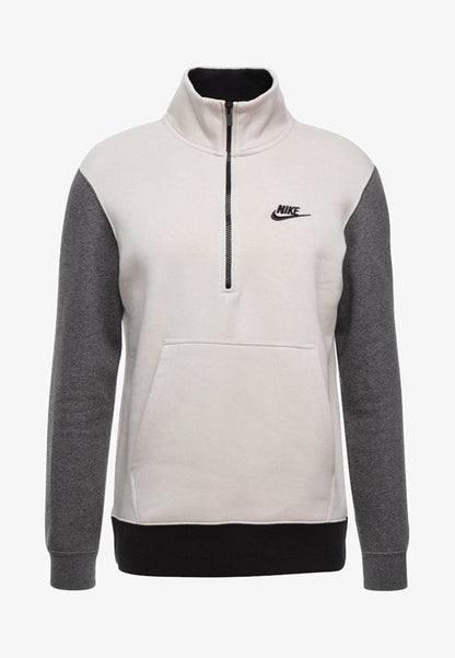 SUDADERA NIKE CLUB HALF ZIP CHARCOAL , CASUAL