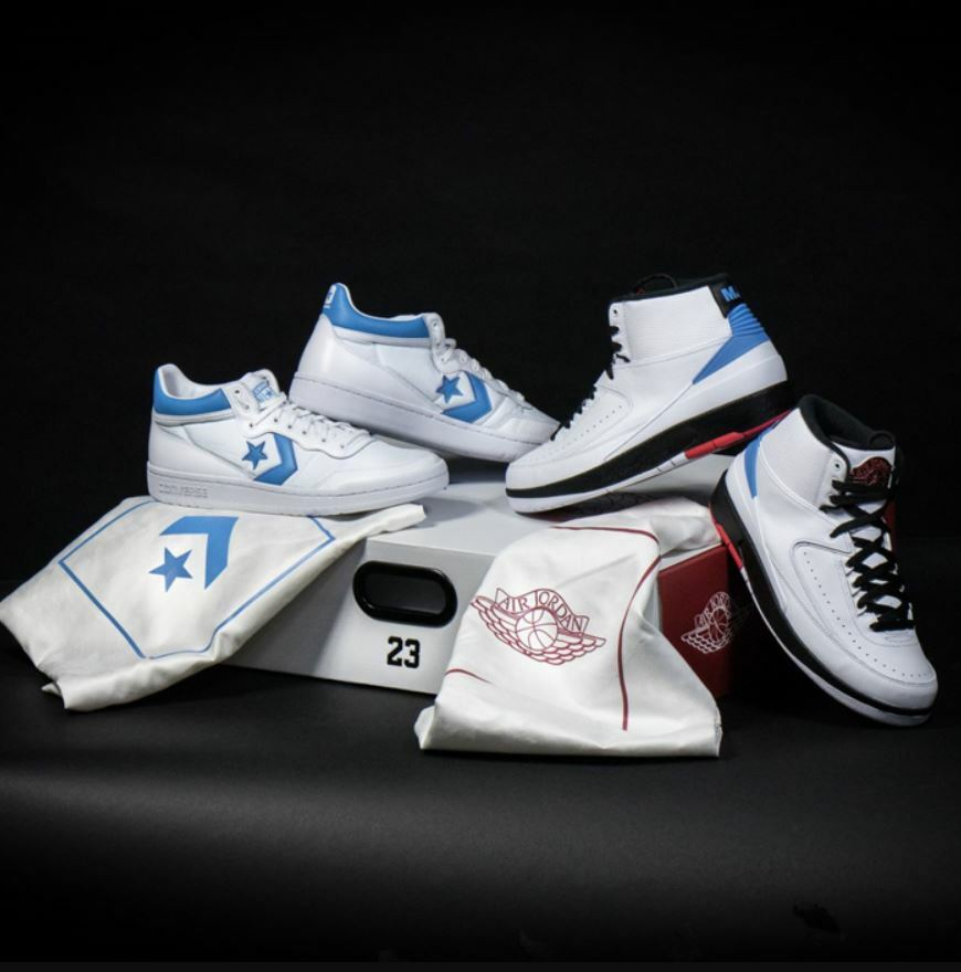 JORDAN 2 X CONVERSE PACK EN CAJA ESPECIAL CON MORRALES INCLUYE LOS 2 PARES
