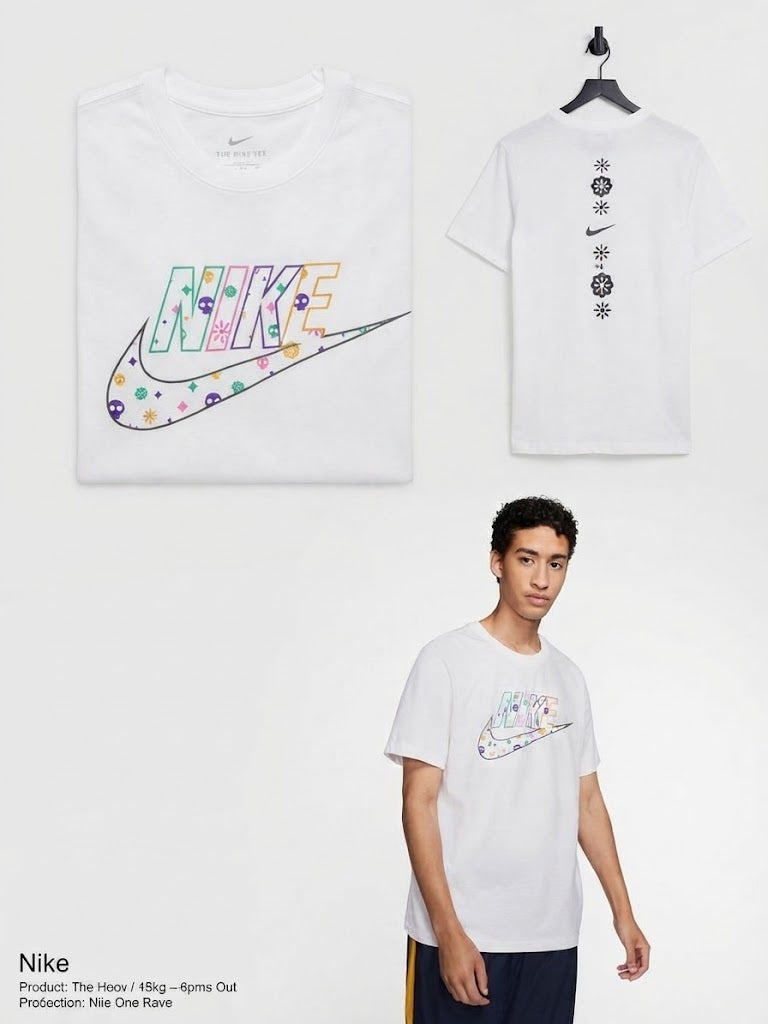 PLAYERA NIKE DAY OF THE DEAD DIA DE MUERTOS COTTON TEEE STANDAR FIT