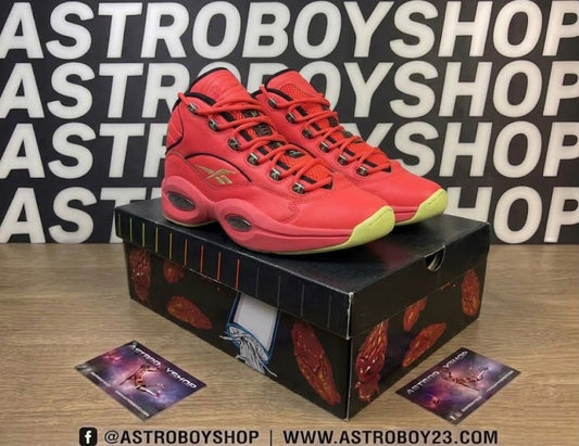 RBK ALLEN IVERSON THE QUESTION HOT ONES RED EN CAJA