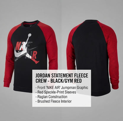 SUDADERA JORDAN JUMPMAN CLASSICS BRED (S)