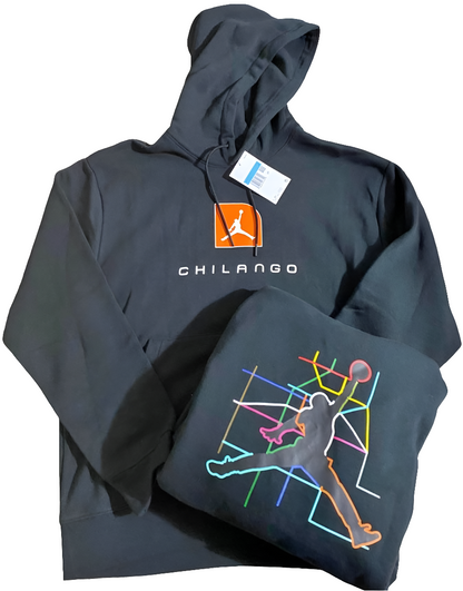 SUDADERA HOODIE JORDAN CHILANGO 2023 BLACK HOMBRE