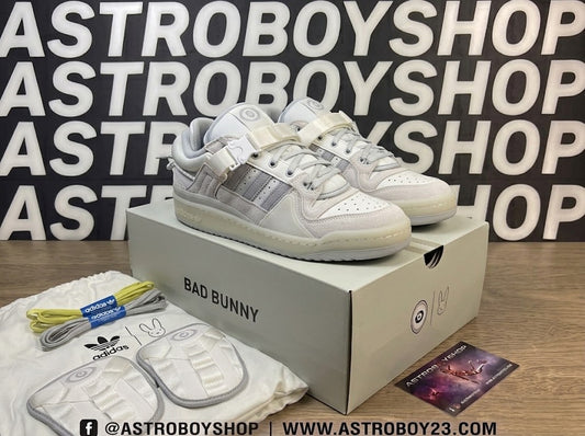 ADIDAS FORUM BUCKLE LOW BAD BUNNY WHITE EN CAJA