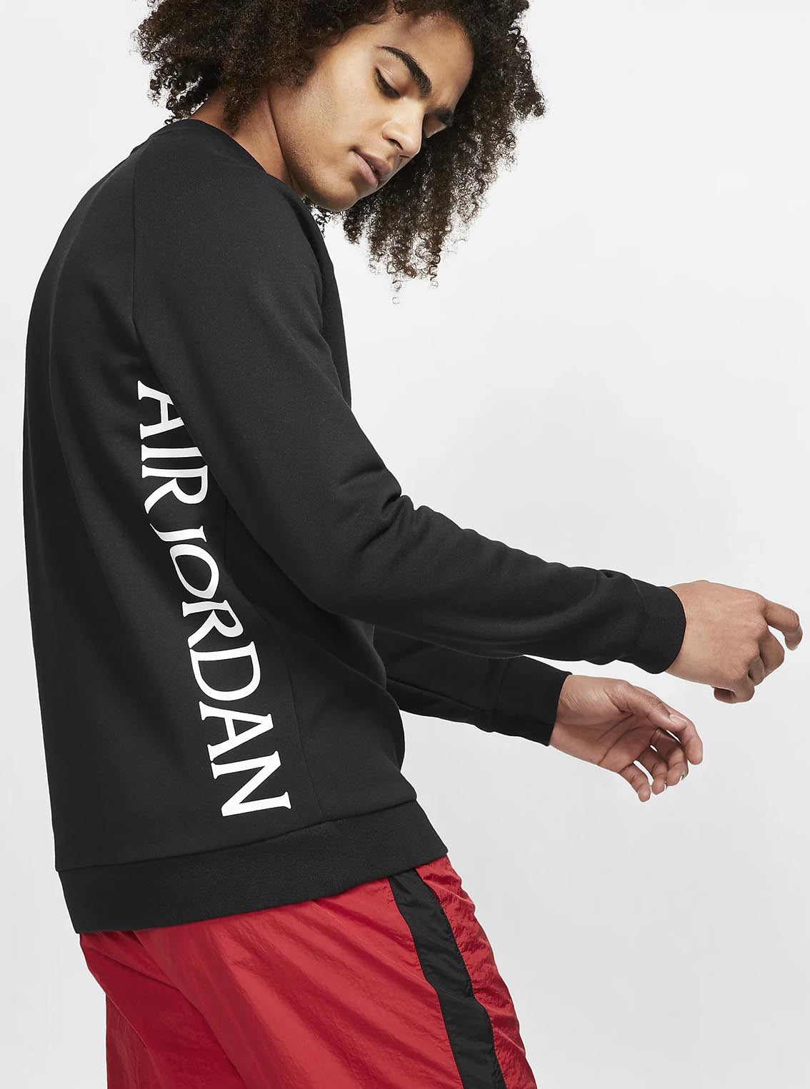 SUDADERA JORDAN JUMPMAN CLASSICS FLEECE CREW BLACK